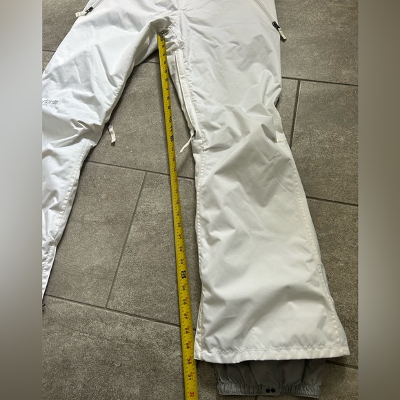 Burton white dry ride snow board ski pants women Size M - Picture 6 of 10